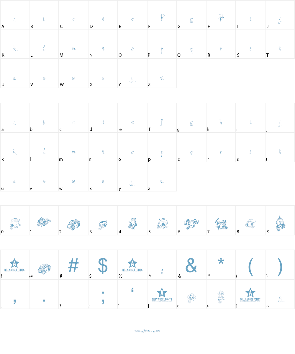 HAPPY FAMILY Font Character